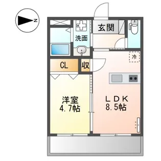 ミラフローレス【2階】の間取り