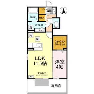 エアリアル・ガーデン【1階】の間取り