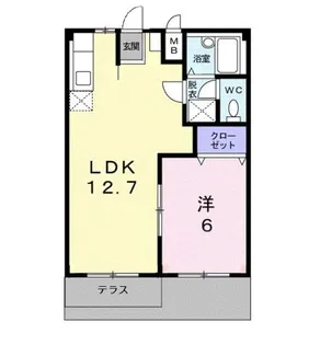 エルディム トミダ【1階】の間取り