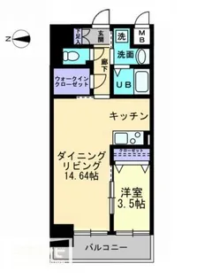 ソラノ瓦町【10階】の間取り