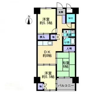シティラック高松A【607号室】の間取り