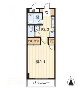 アヴァンティ21【301号室】の間取り