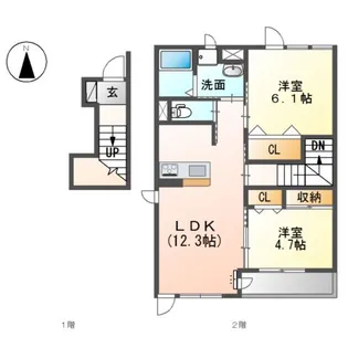 フィオーレ【2階】の間取り