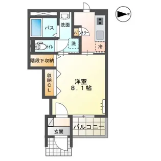 ルリアンⅡ【105号室】の間取り