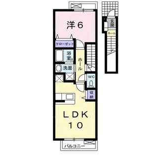 フローラ・フレーバー【2階】の間取り