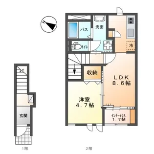 キャロット C【2階】の間取り