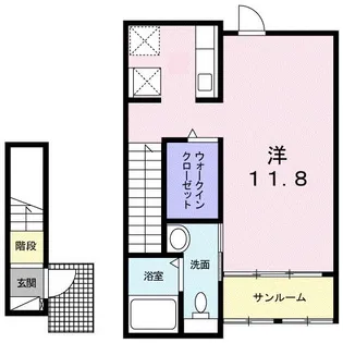 ガーデンハウスM B【2階】の間取り