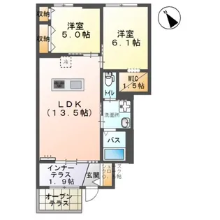 グランリヴィエールⅢ【1階】の間取り