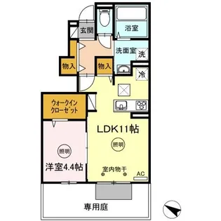 North Shore A【1階】の間取り