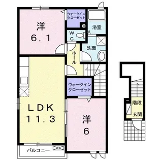メゾン・マール【2階】の間取り