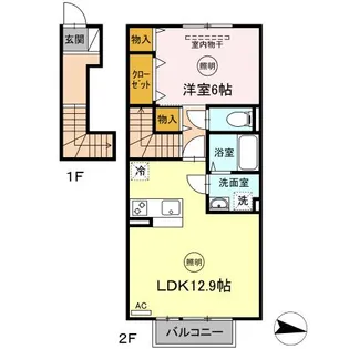 セジュール【0203号室】の間取り