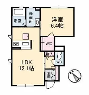 プロヌーブ原田町 A棟【1階】の間取り