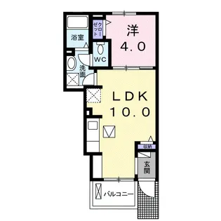 セレナーデB【1階】の間取り