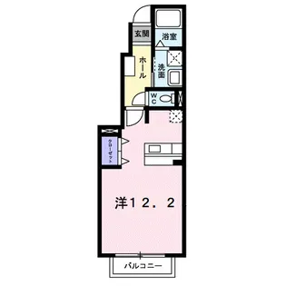 フレンドリーKUBO B【1階】の間取り