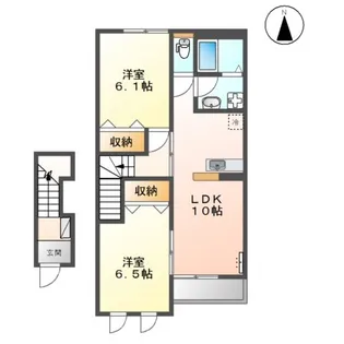 クルール【2階】の間取り