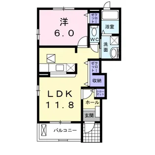 ビリーブ【1階】の間取り