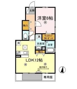 グラン3104 B棟【0101号室】の間取り