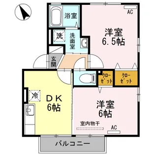 クレシェンドM【0201号室】の間取り