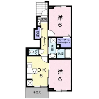 ジェルメ・メゾンⅠ【1階】の間取り