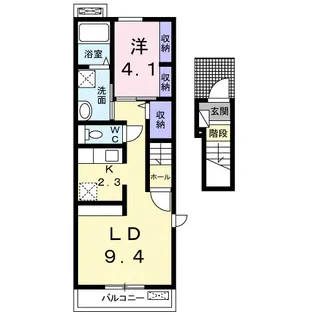 ラヴィエール【2階】の間取り