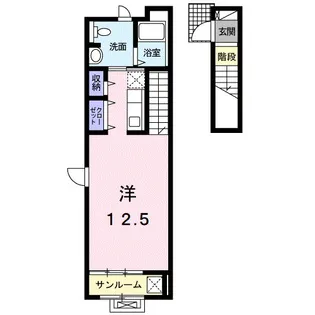 ガーデンハウスM C【2階】の間取り