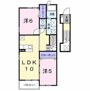 ブルー アイランド【2階】の間取り