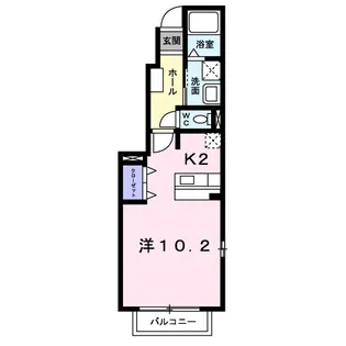 フレンドリーKUBO B【1階】の間取り