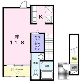 ガーデンハウスM B【2階】の間取り
