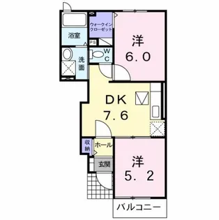 カサ・デ・ルーエ【1階】の間取り