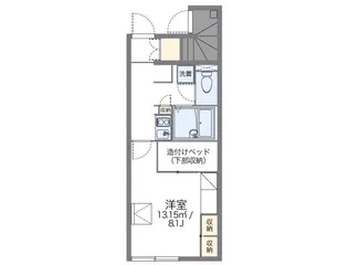 レオパレスソレアード国分寺【1階】の間取り