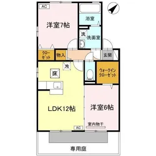 リビングタウン宇多津東 C棟【1階】の間取り