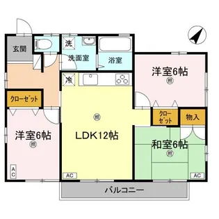 森ハイツ【2号室】の間取り