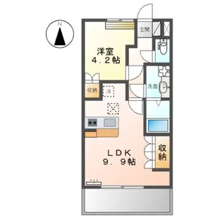 ファインパストラルⅡ【1階】の間取り