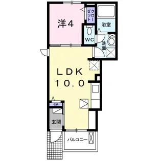 メゾンディオール ⅢA【1階】の間取り
