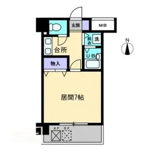 リマーク上之町【6階】の間取り