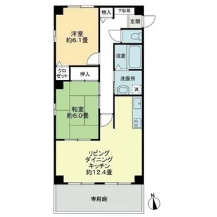 フィネスレインボー【2階】の間取り