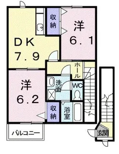 アネックス村山 B【2階】の間取り