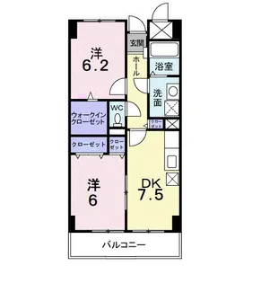 アメニティ屋島【2階】の間取り