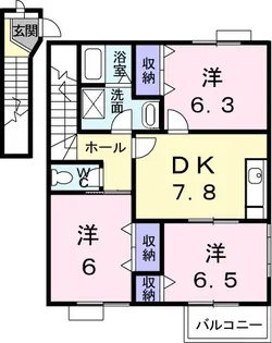 グレイスフル太田 C【2階】の間取り