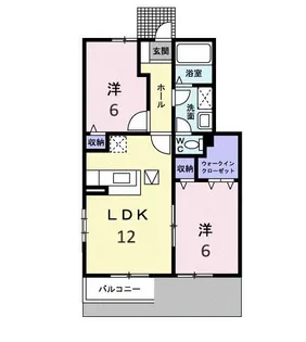 サニープロムナードⅠ【1階】の間取り