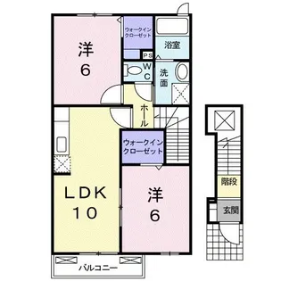サン リバーD【2階】の間取り