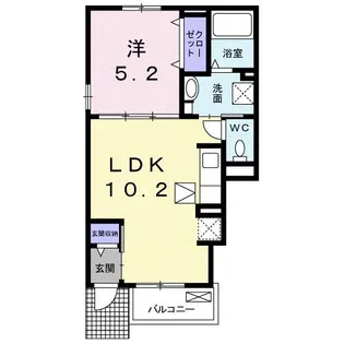 テール フェルティル Ⅱ【1階】の間取り