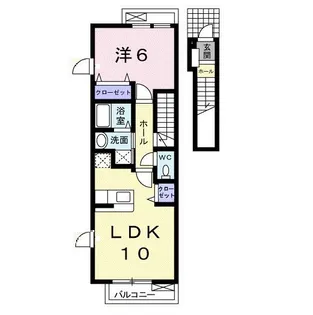 フルール・M3 B【2階】の間取り