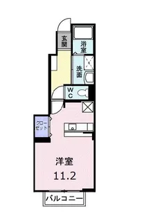 バレーフィールドⅡ【106号室】の間取り