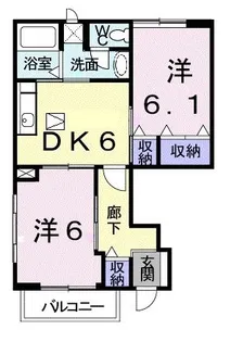 パラシオ百石【1階】の間取り