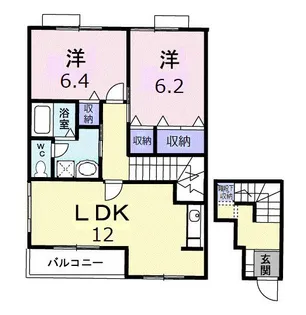 メゾニティー B【2階】の間取り