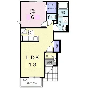 レイジェス C【1階】の間取り