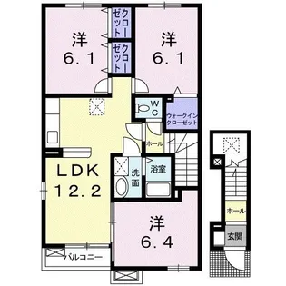 ヴィータ・リベラ国分寺D【2階】の間取り