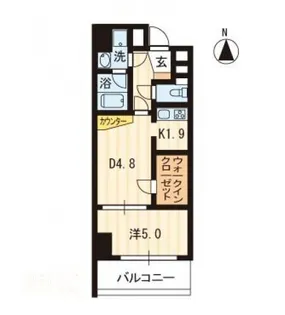 リアライズ瓦町【2階】の間取り