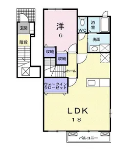 フォンモンターニュⅡB【2階】の間取り